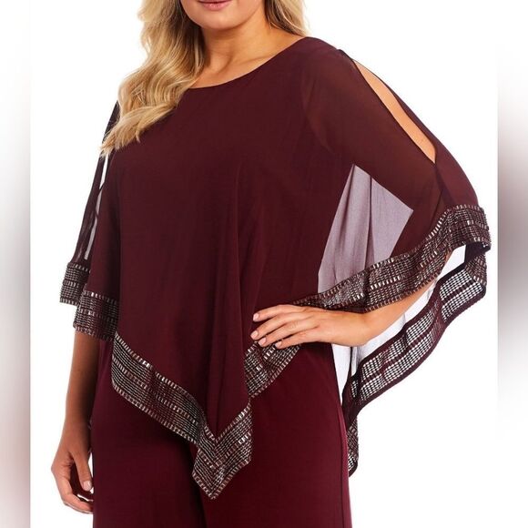 SLNY foil trim asymmetrical pop over jumpsuit - Picture 3 of 9